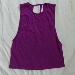 Purple workout muscle tank XL